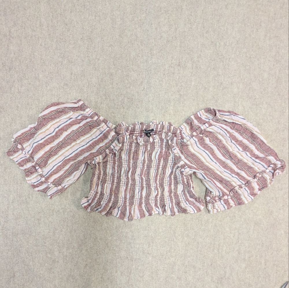 Striped Off-Shoulder Top